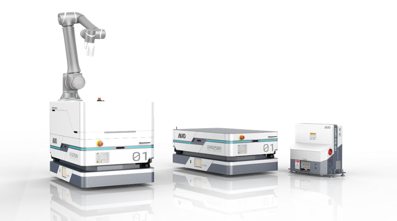 BG视讯數位開發的自主式移動機器人（AMR250M），搭配全向輪並結合AI演算法、2D LiDAR、3D攝影機等技術，協助客戶實現產線全自動化